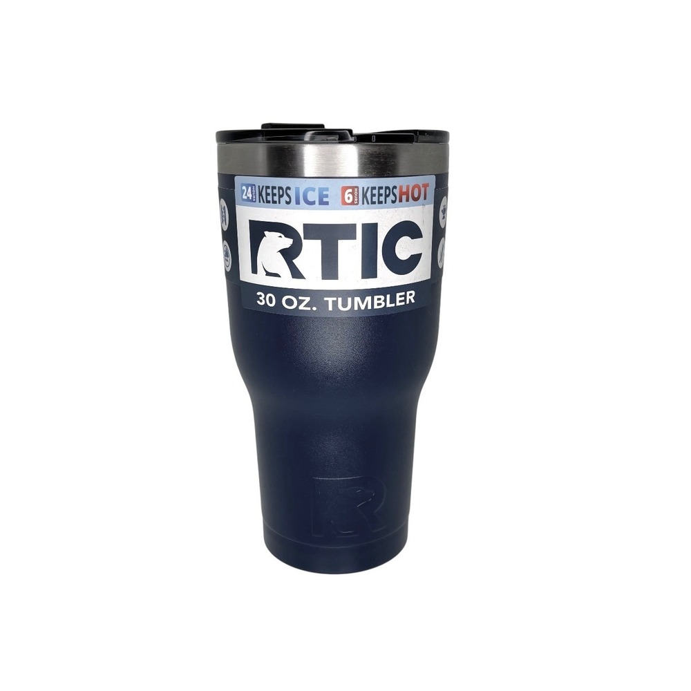 RTIC 30 oz. Tumbler - Stainless Steel Vacuum Insulated Travel Mug - Navy
